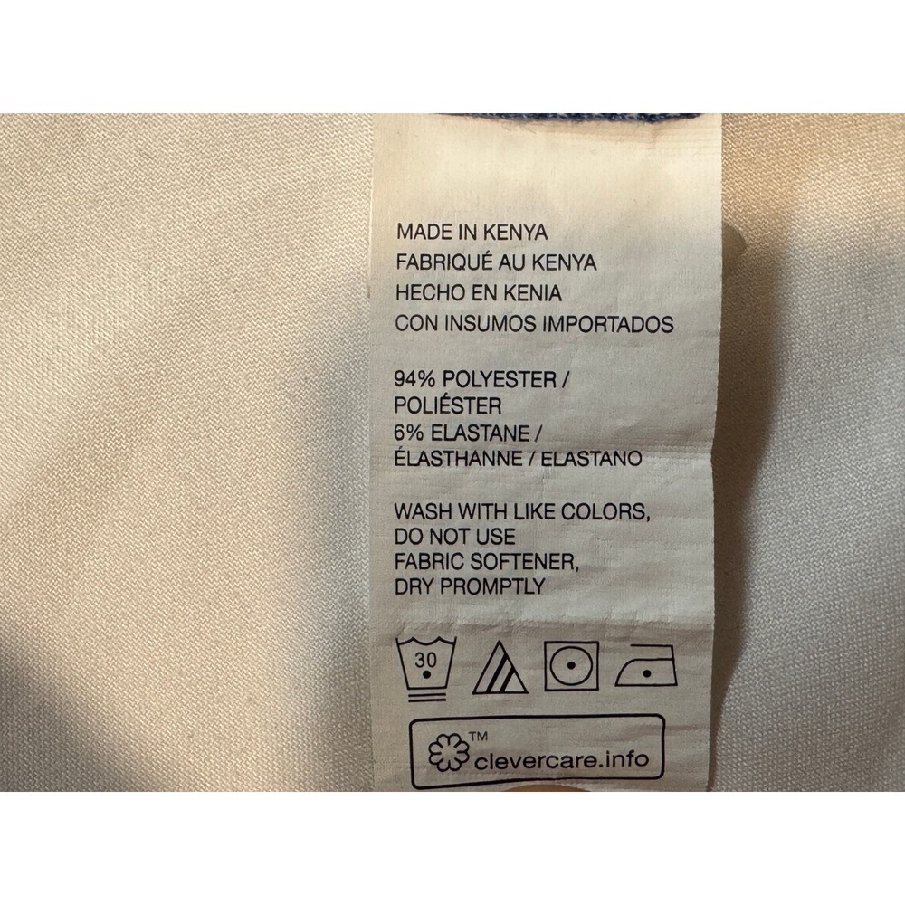 Van Heusen Performance Mens XXL Blue Quarter Zip Short Sleeve Pullover - Picture 6 of 7